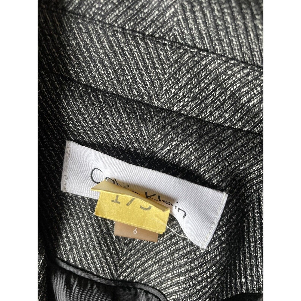 Calvin Klein Women's Blazer Size 6‎ Suit Jacket Two Button Gray Modern Career - Picture 10 of 16